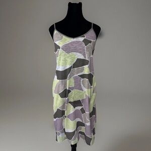 Mountain Hardwear Dress Womens Sz M Green Gray Boulders Pockets Travel Outdoors